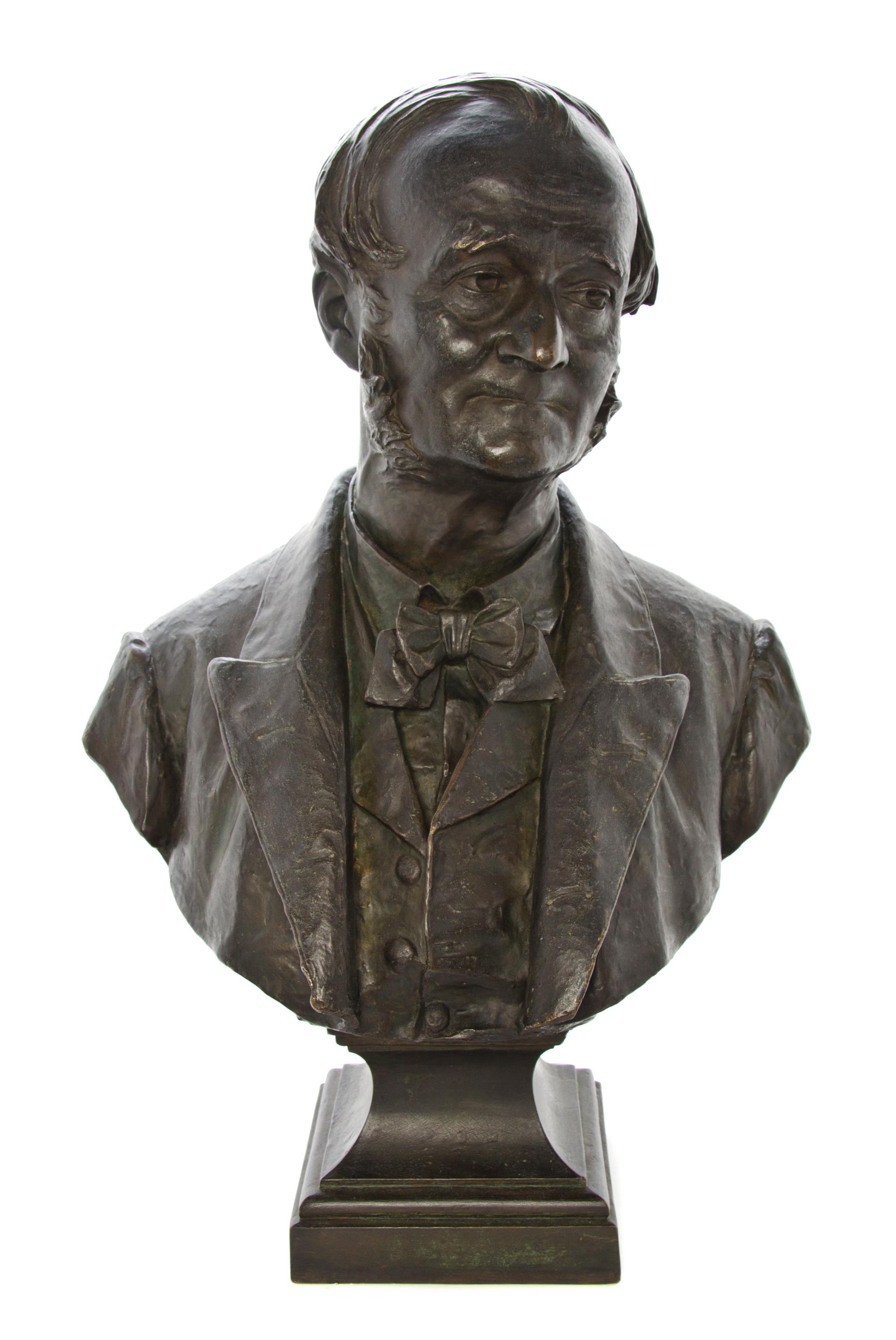 A French Bronze Bust, Height 26 inches.