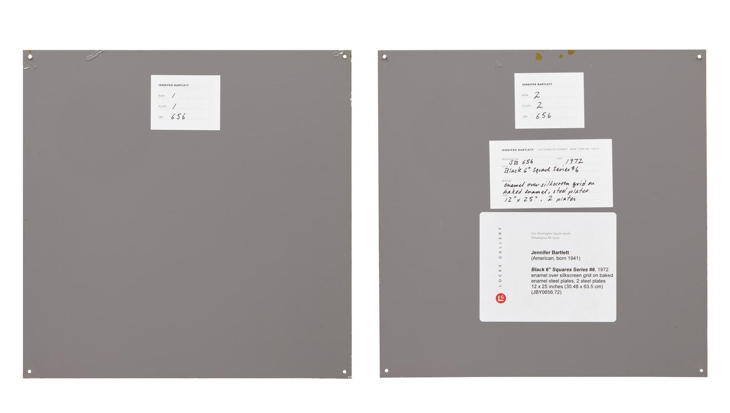 Black 6'' Squares Series #6 , 1972