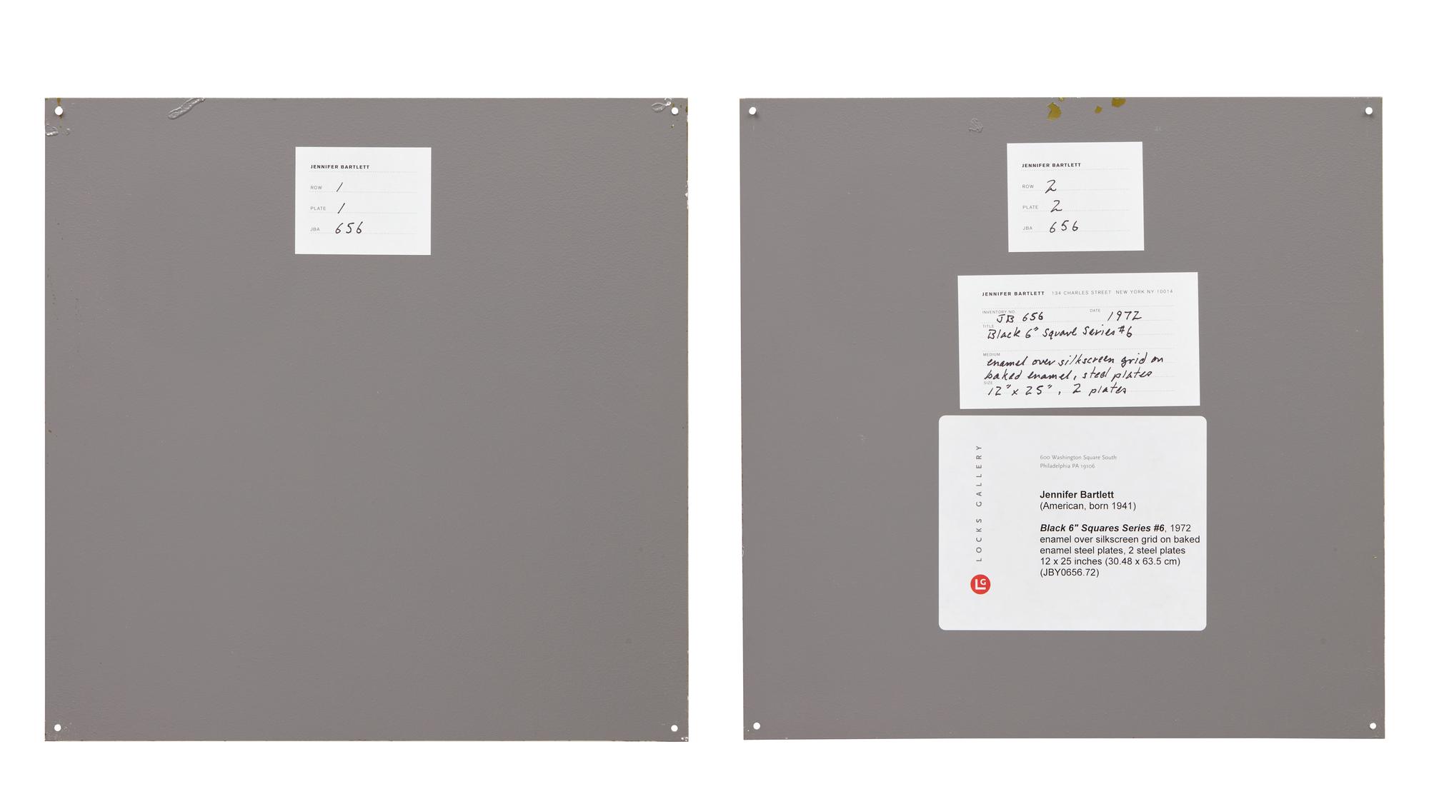 Black 6'' Squares Series #6 , 1972
