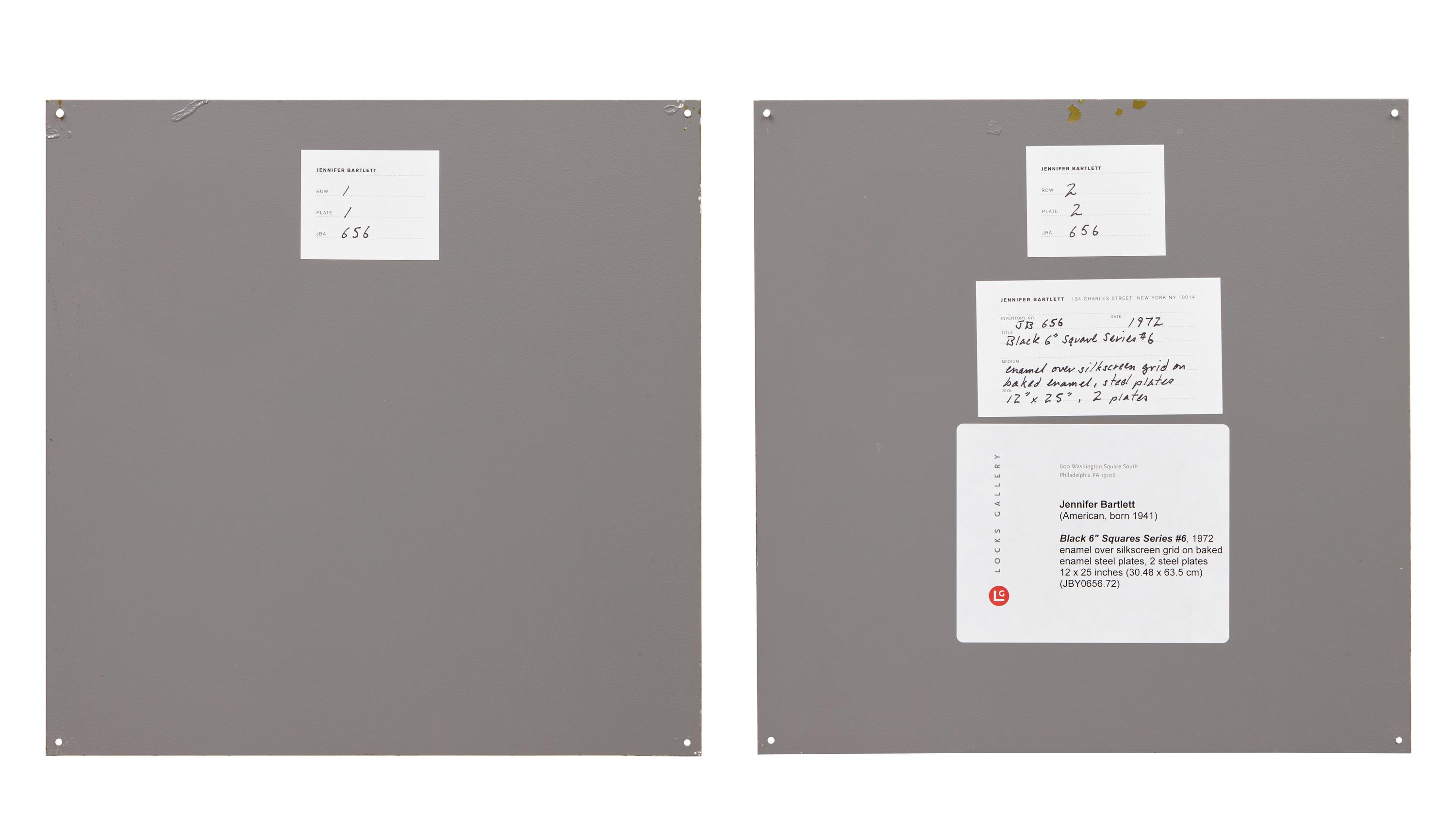Black 6'' Squares Series #6 , 1972