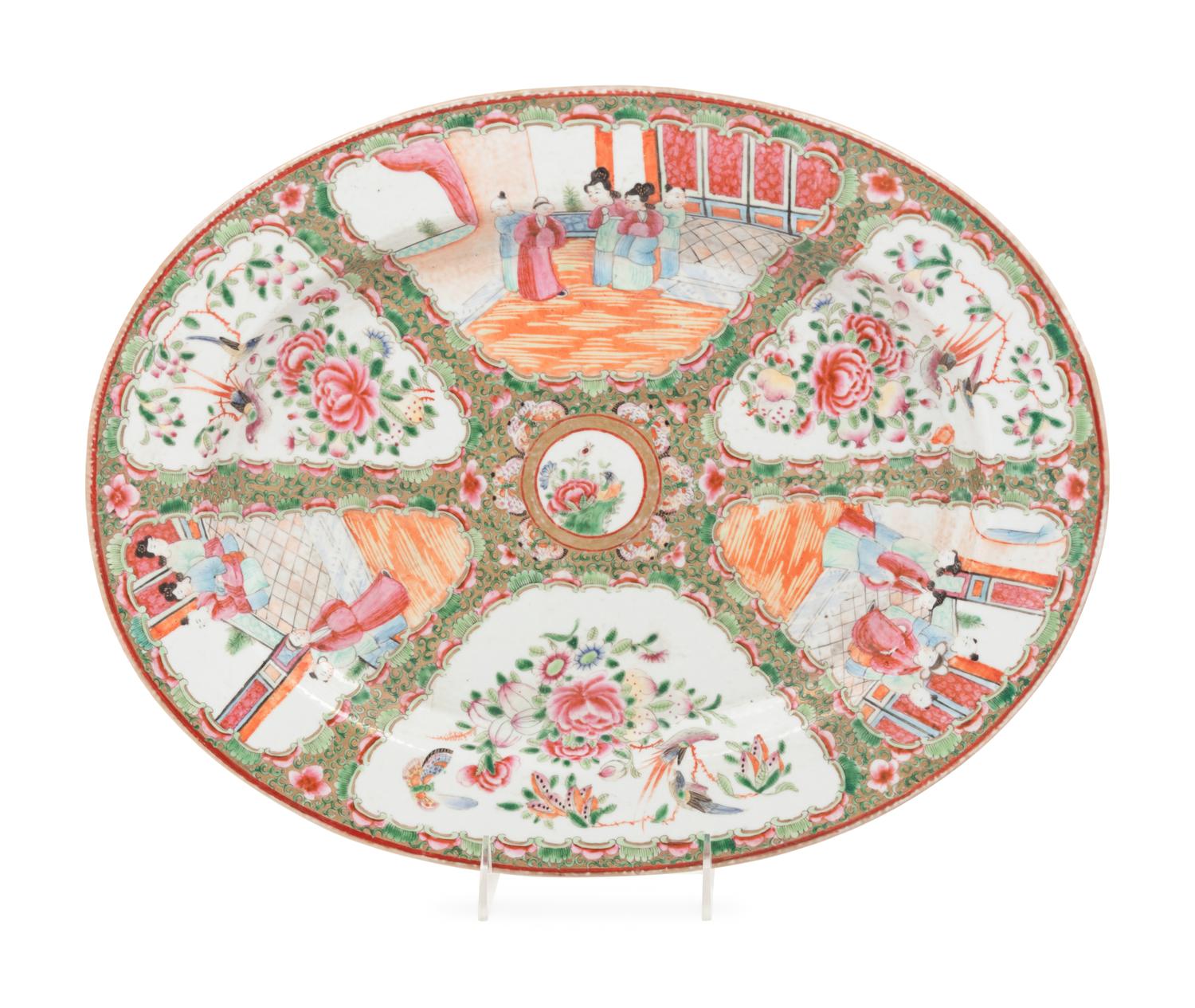 A Rose Medallion Porcelain Platter