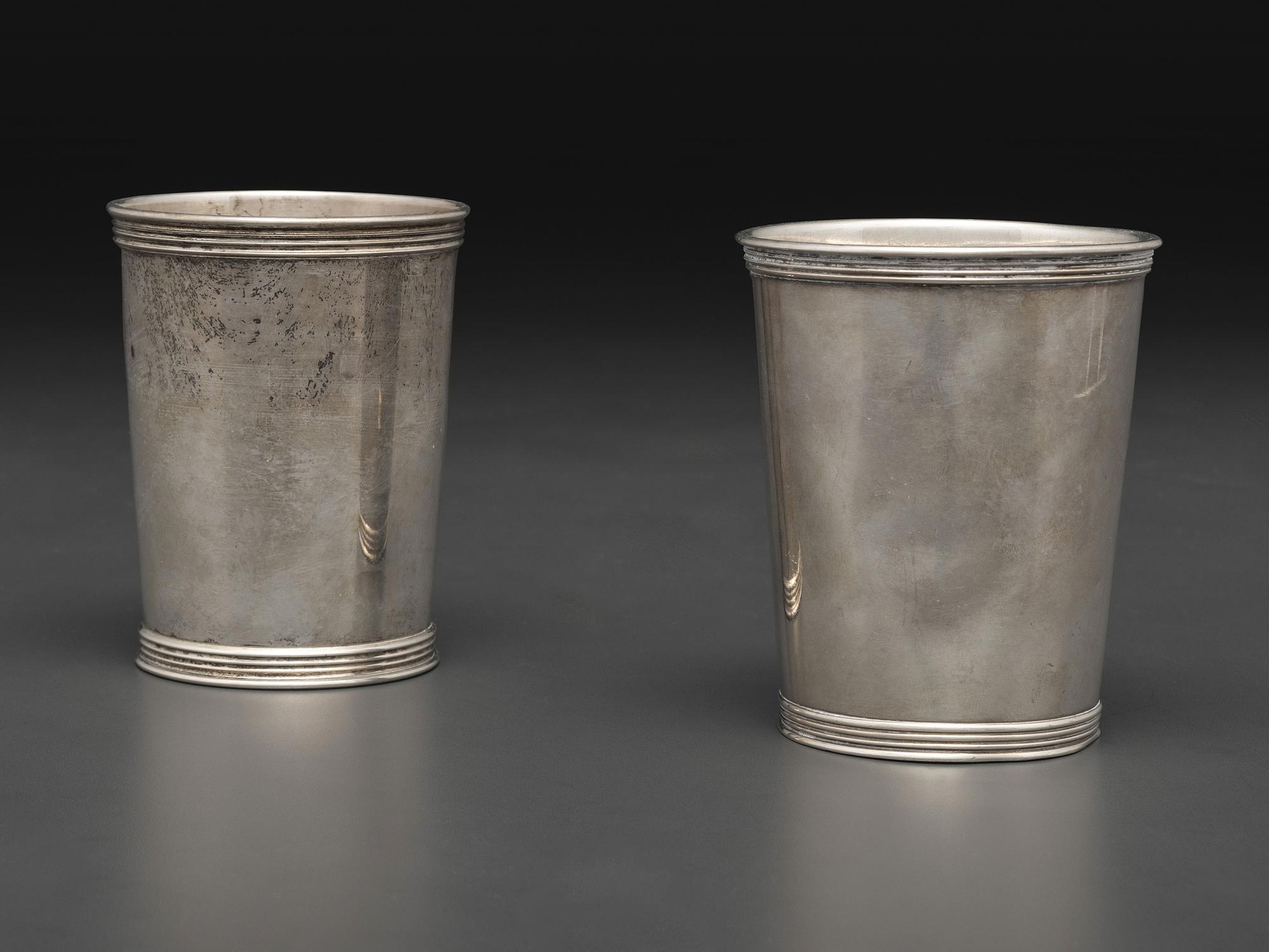 Two Silver Julep Cups