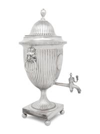 An Edwardian Silver-Plate Water Urn