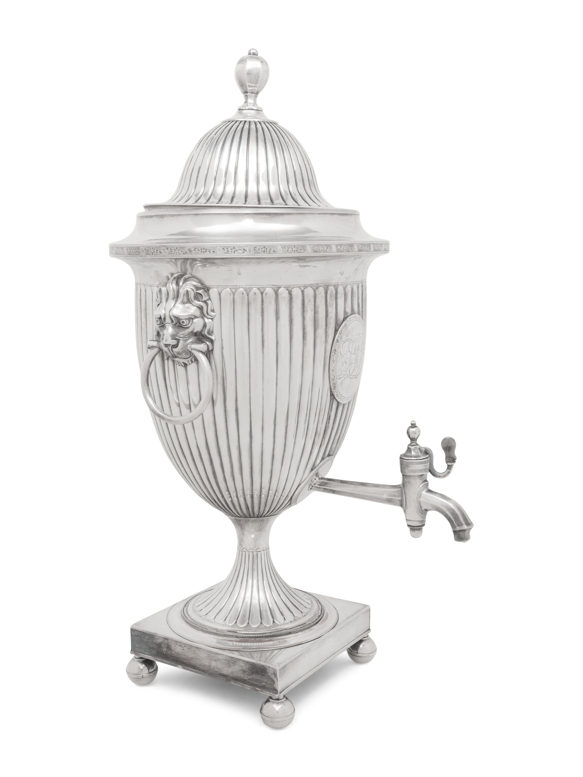 An Edwardian Silver-Plate Water Urn