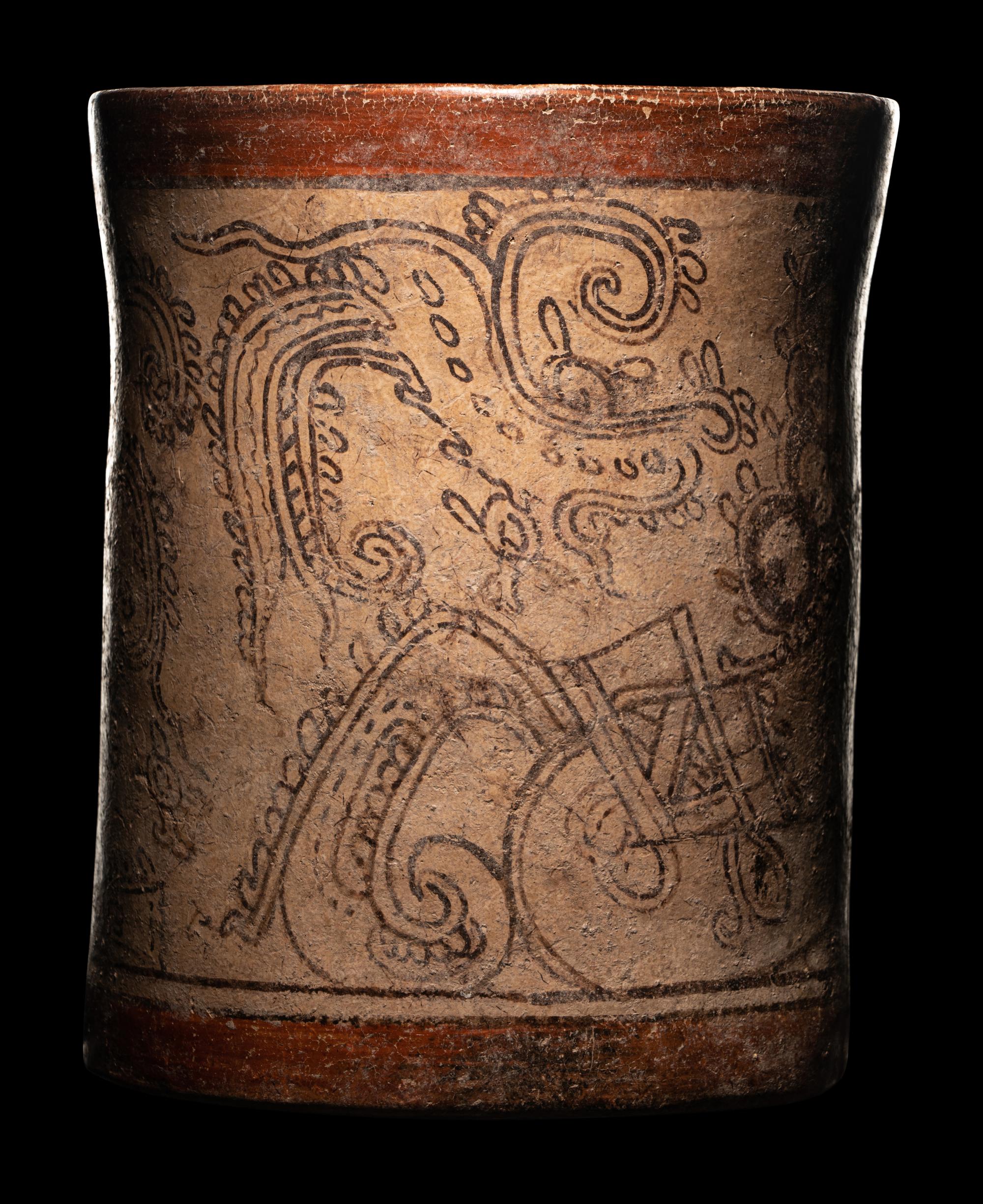 A Maya Codex Style Cylinder Vessel