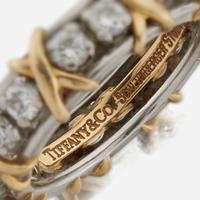 A gold, platinum, and diamond band, Tiffany & Co. Schlumberger Studios