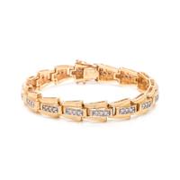 BICOLOR GOLD AND DIAMOND BRACELET