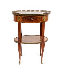 A Napoleon III Bronze-Mounted Marble Top Table en Chiffonier