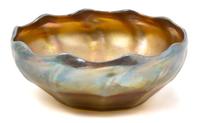 A Tiffany Studios Favrile Glass Bowl Diameter 6 inches. — 20TH CENTURY