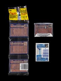 A Collection of Unopened 1984 Baseball Card Packs with Don Mattingly Rookie Cards Visible