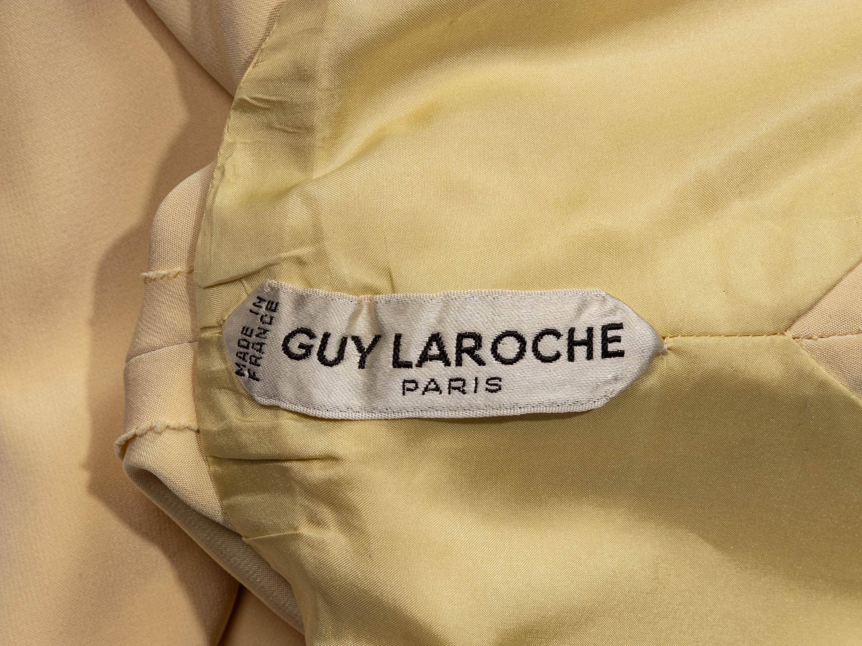 Guy Laroche Haute Couture, Cream Silk Wrap Dress