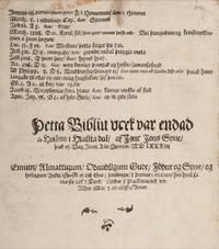 [BIBLE LEAVES - WORLD LANGUAGES]. A group of 5 Bible leaves, comprising: