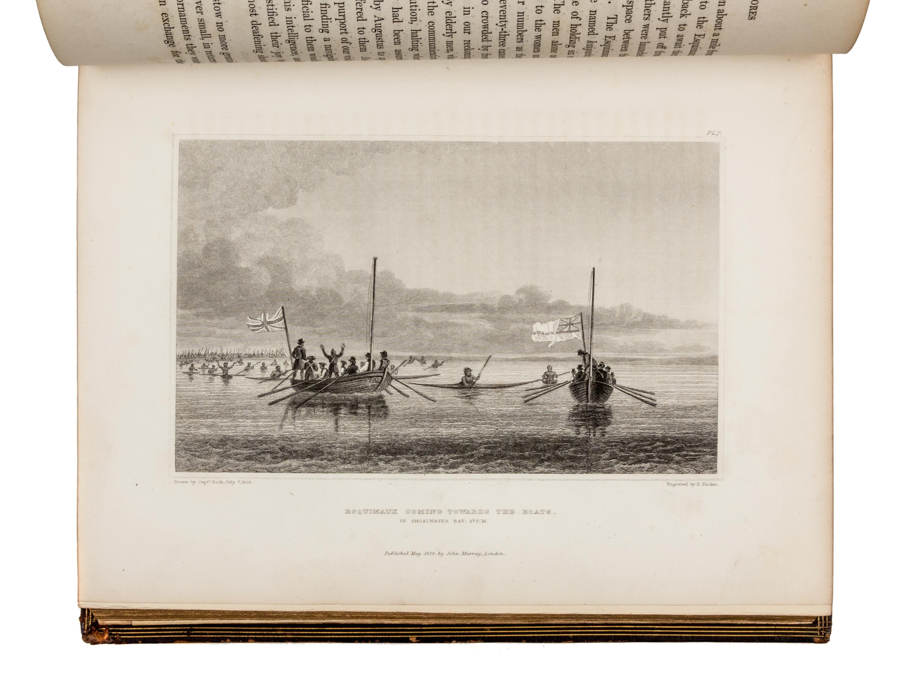 FRANKLIN, John, Sir (1786-1847). Narrative of a Second Expedition to the Shores of the Polar Sea. London, 1828. FIRST EDITION.