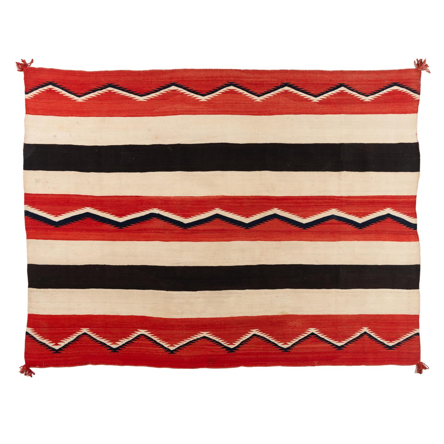 Navajo Banded Wearing Blanket [Rug]