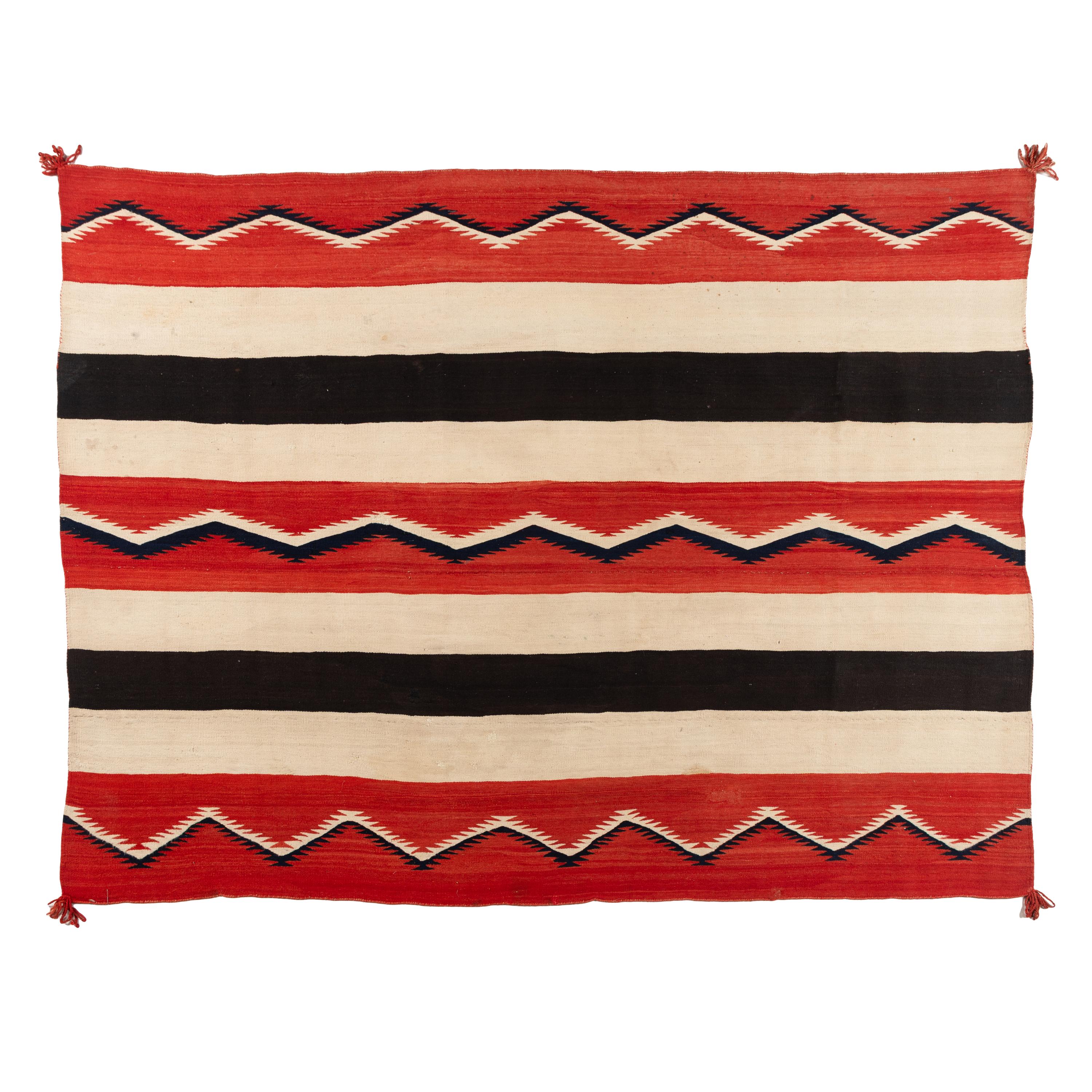 Navajo Banded Wearing Blanket [Rug]