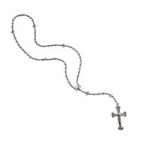 Navajo Silver and Turquoise Rosary