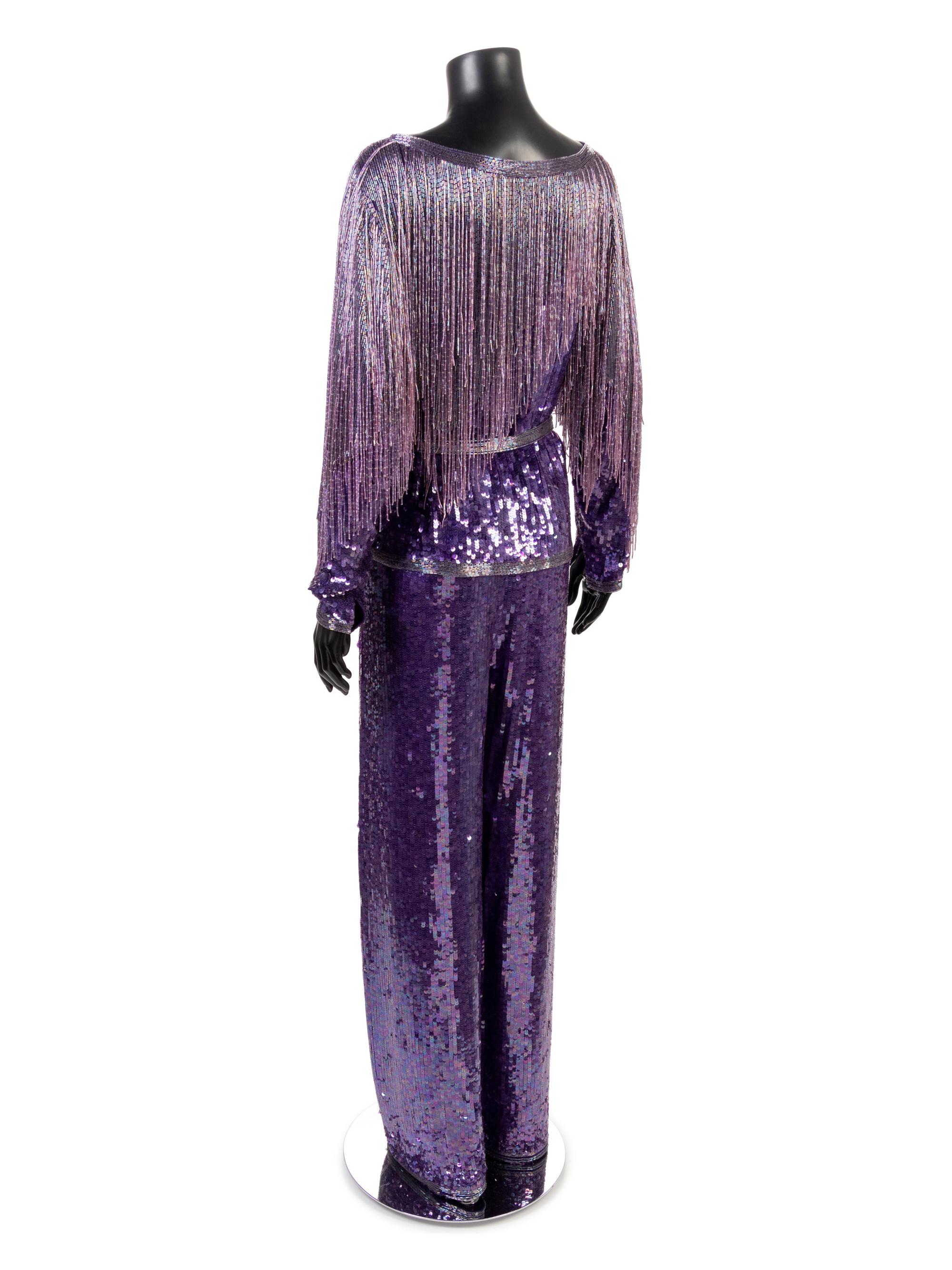 Halston Beaded Evening Ensemble, ca. 1981