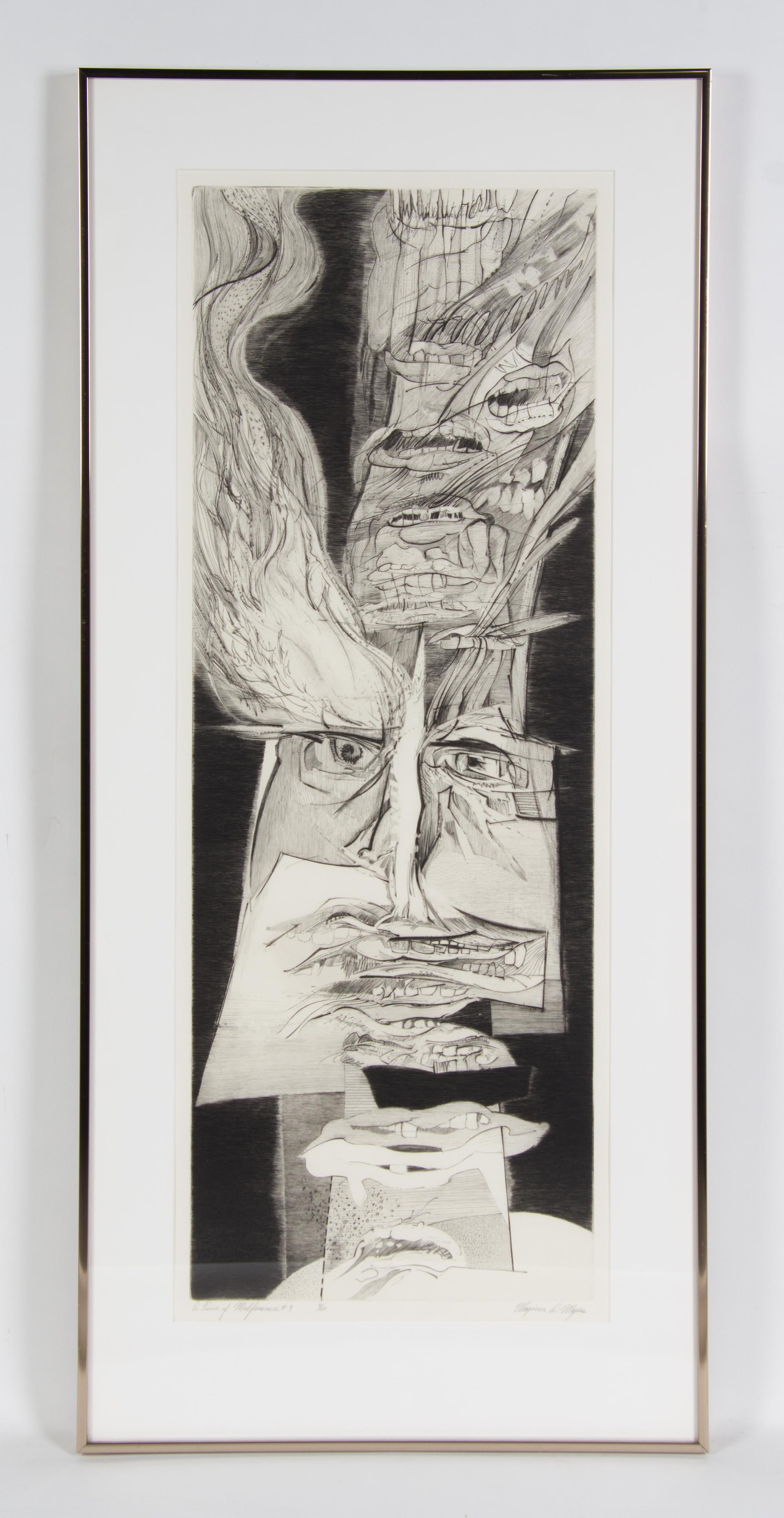 Virginia A. Meyers, (American, b. 1927), Time of Malfeasance, c. 1970 (portfolio of 21)
