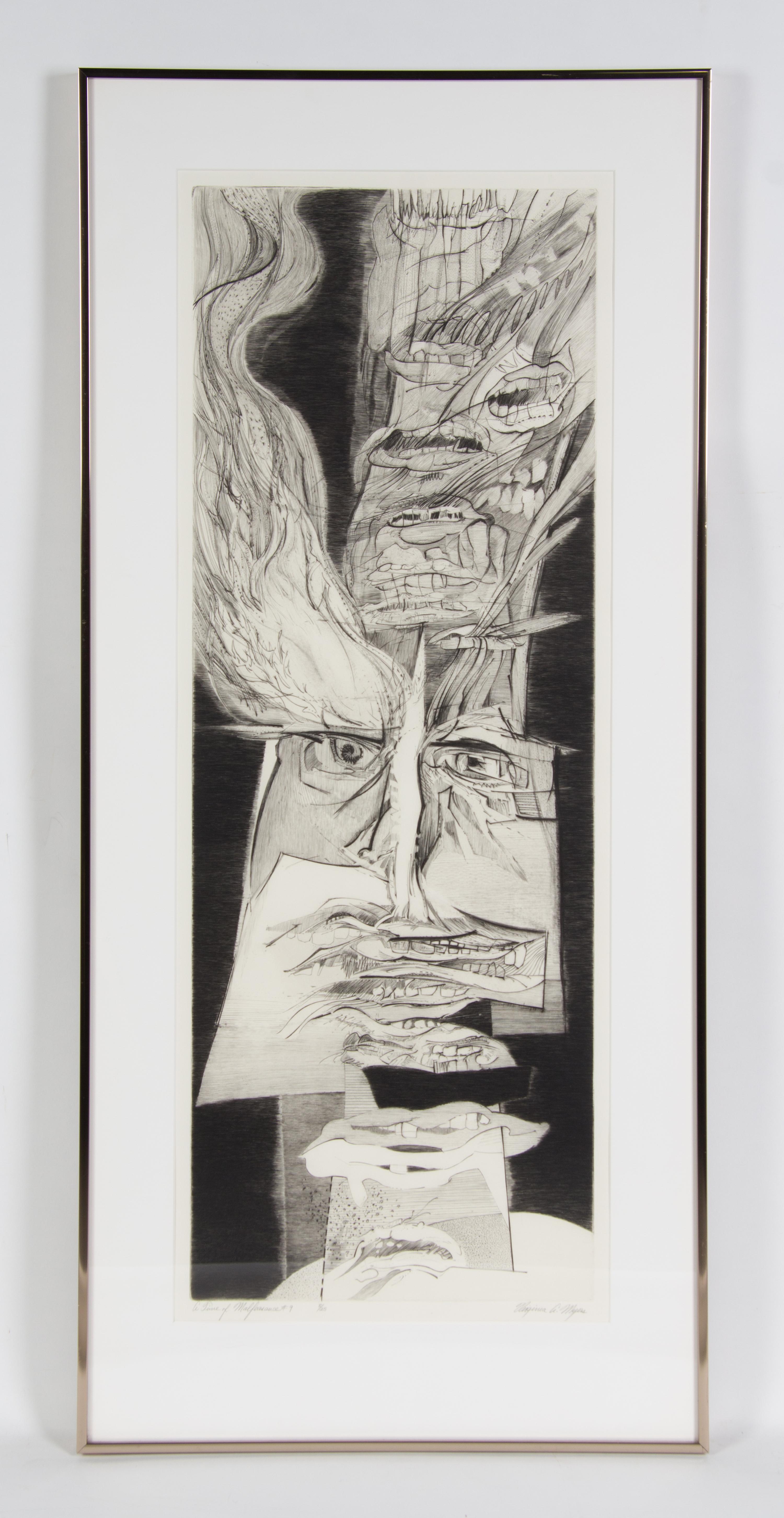 Virginia A. Meyers, (American, b. 1927), Time of Malfeasance, c. 1970 (portfolio of 21)