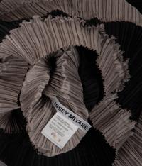 Issey Miyake Pleated Two-Tone Sleeveless Dress