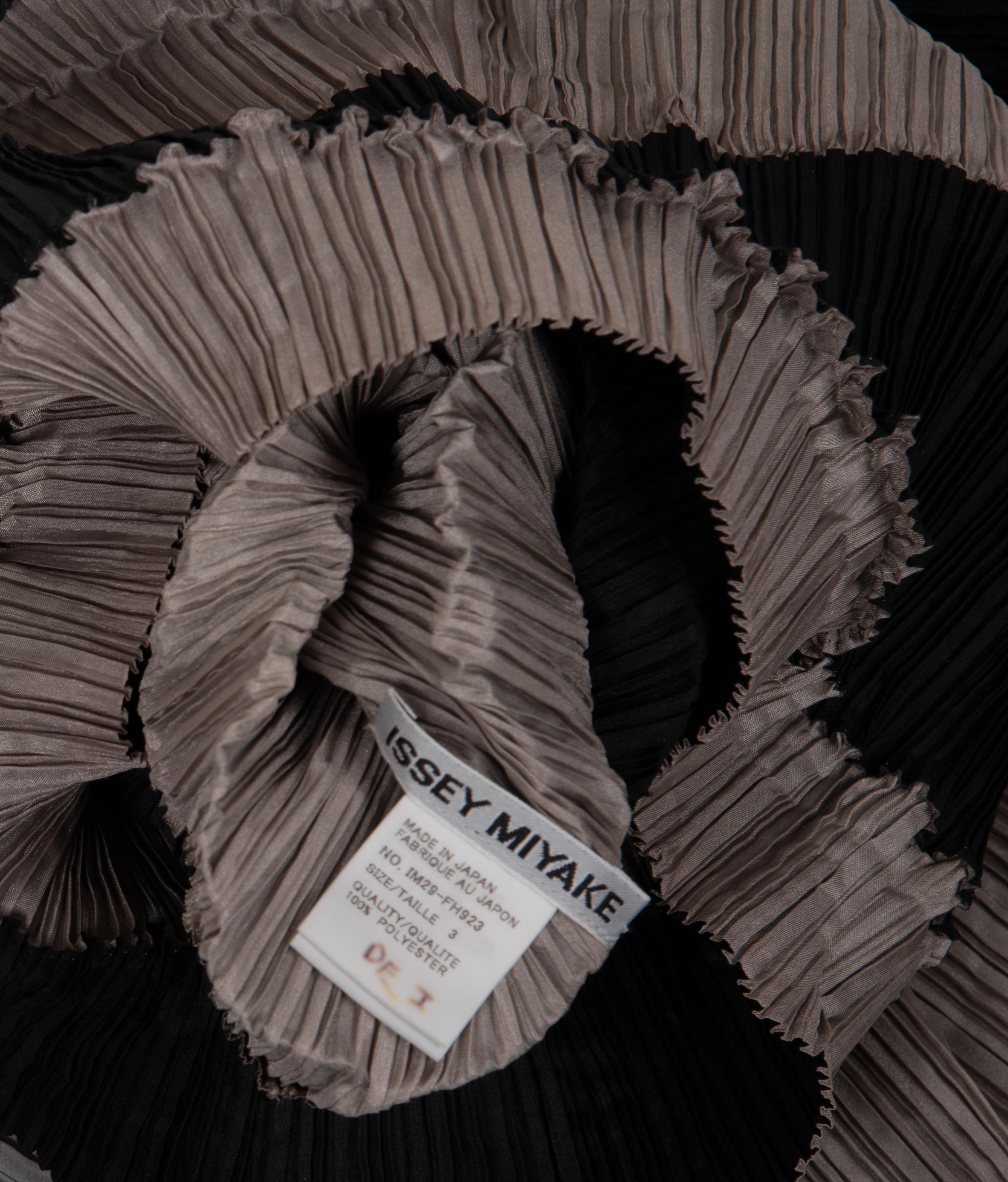 Issey Miyake Pleated Two-Tone Sleeveless Dress
