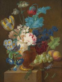 Still life with Flowers in a Terracotta Vase , 1790s