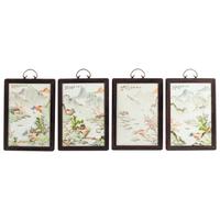 A Set of Four Framed Chinese Porcelain Plaques