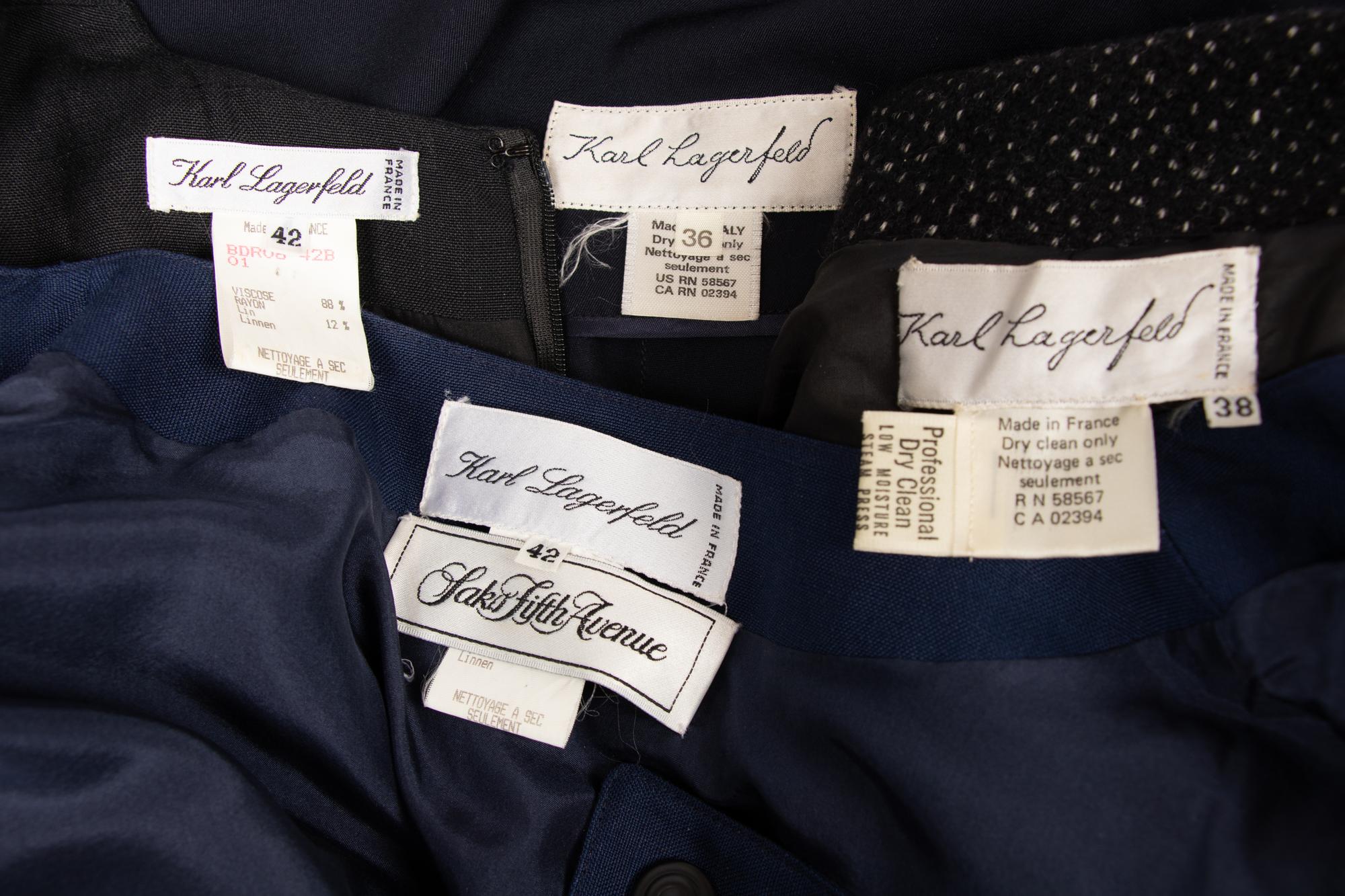 Four Karl Lagerfeld Items, 1980-90s