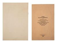 [ROOSEVELT, Franklin D. (1882-1945)]. A group of 4 items related to Roosevelt's campaign and the support of African American Democratic voters.