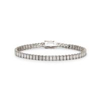 PLATINUM AND DIAMOND LINE BRACELET