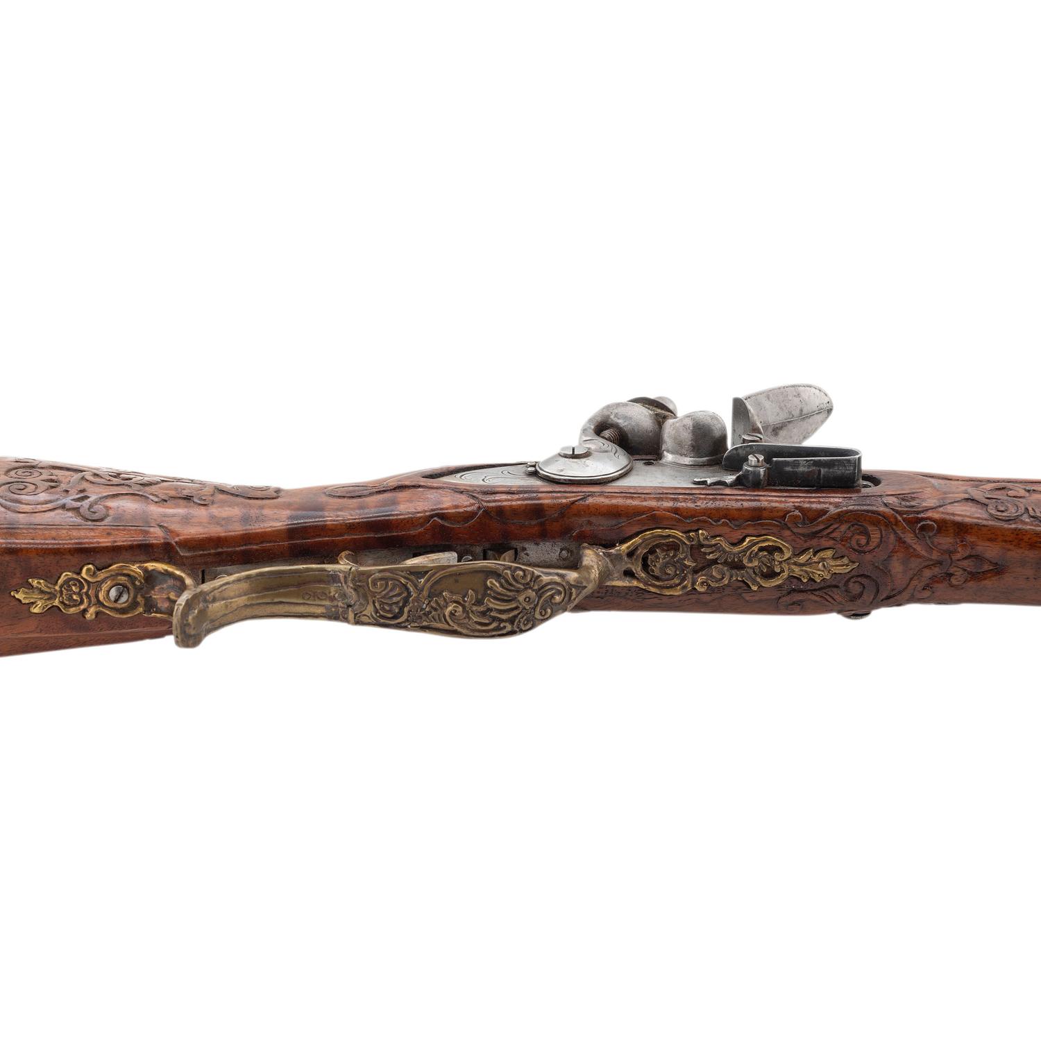 Contemporary Flintlock Jaeger Rifle in the Style of J. Hauer