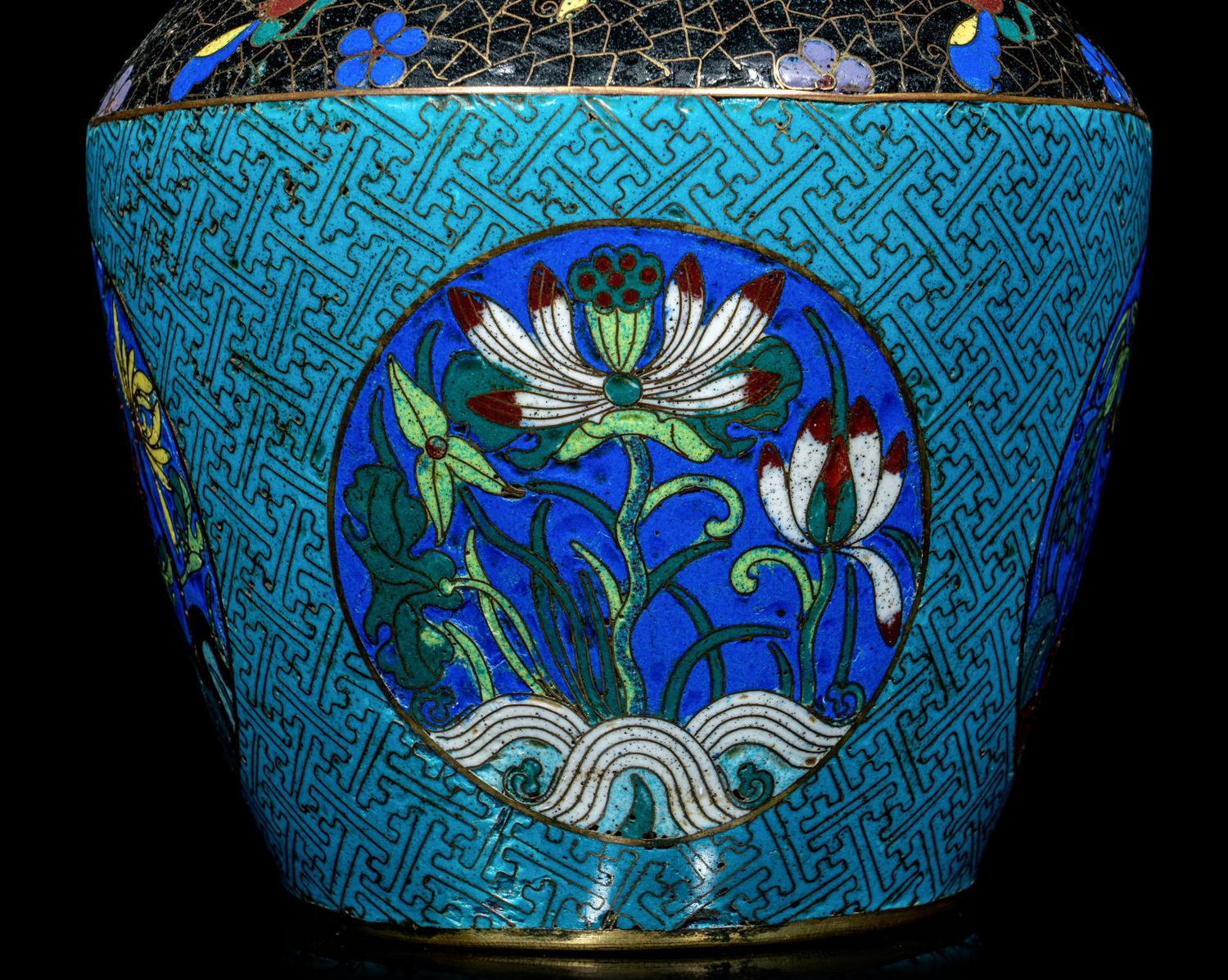 A Chinese Cloisonné Enamel Vase