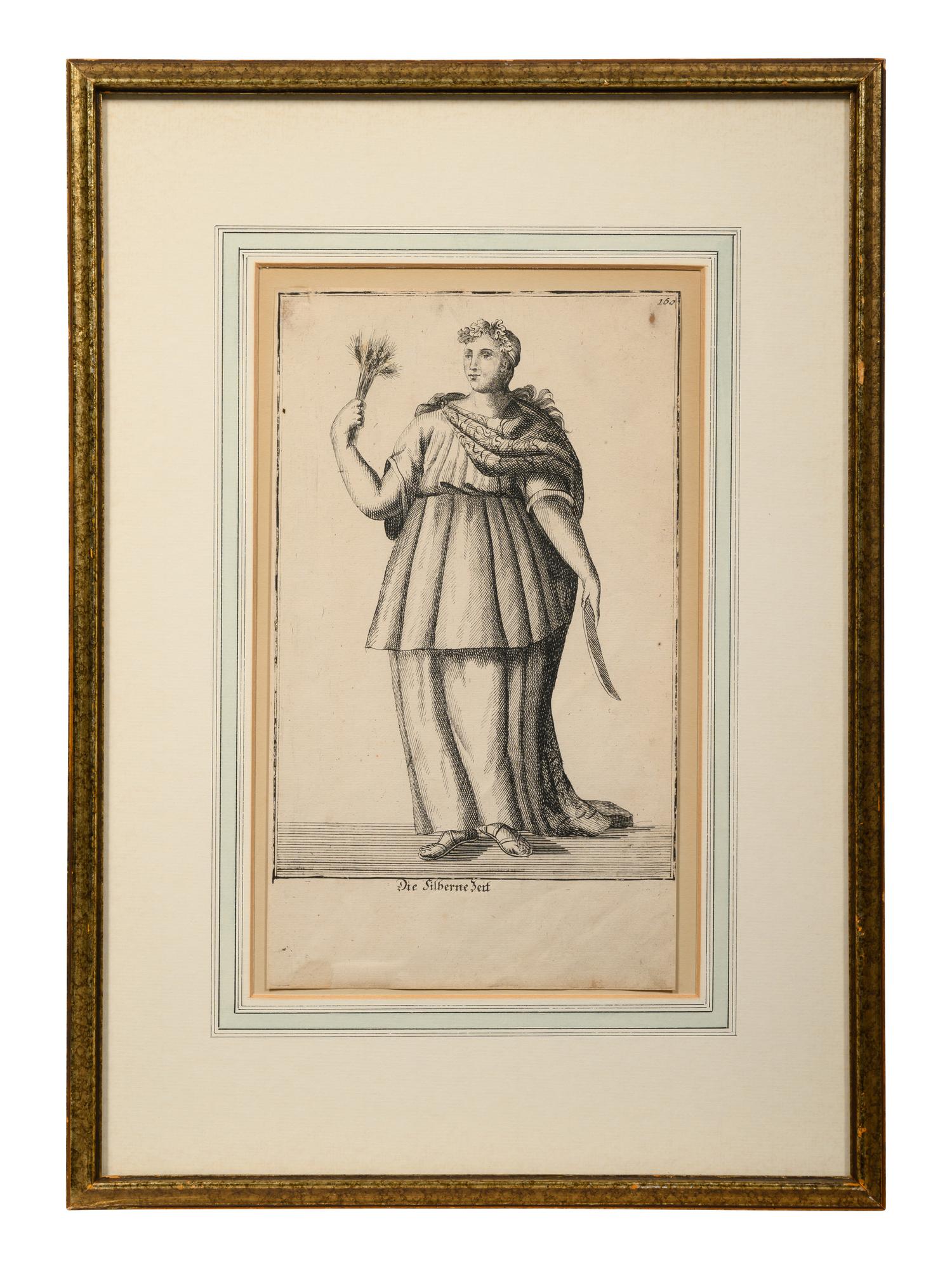 A Set of Eight Continental Costume Engravings by Johann Christoph Dehne (fl. 18th Century)