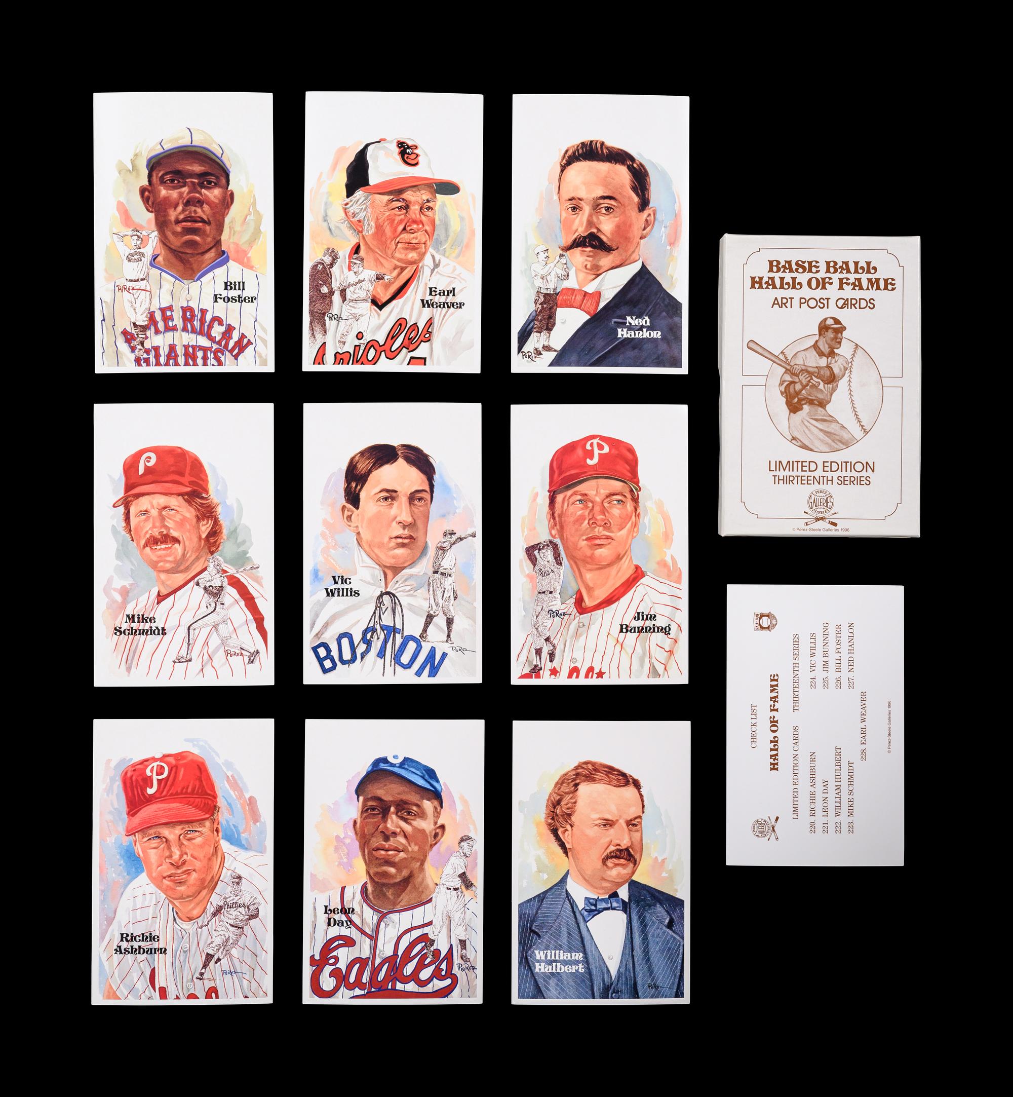A Complete Run of 1980-2002 Series One Through Fifteen Perez-Steele Baseball Hall of Fame Post Cards