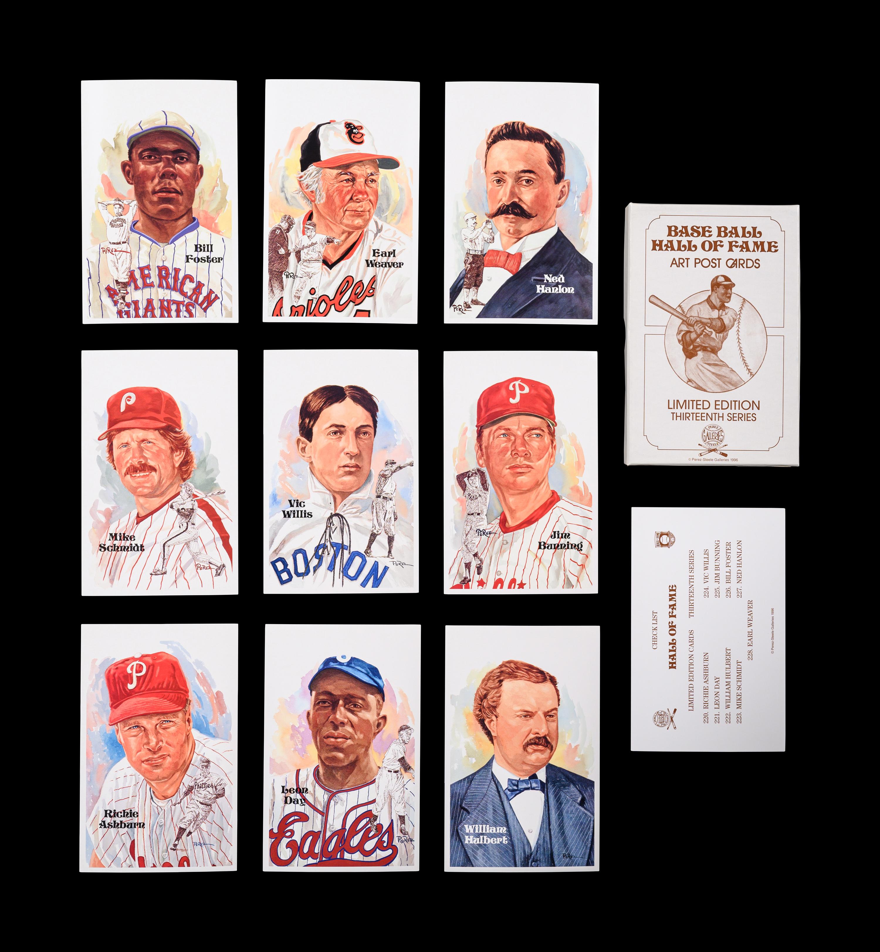 A Complete Run of 1980-2002 Series One Through Fifteen Perez-Steele Baseball Hall of Fame Post Cards