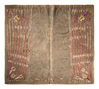 Sioux Quilled Hide Saddle Blanket