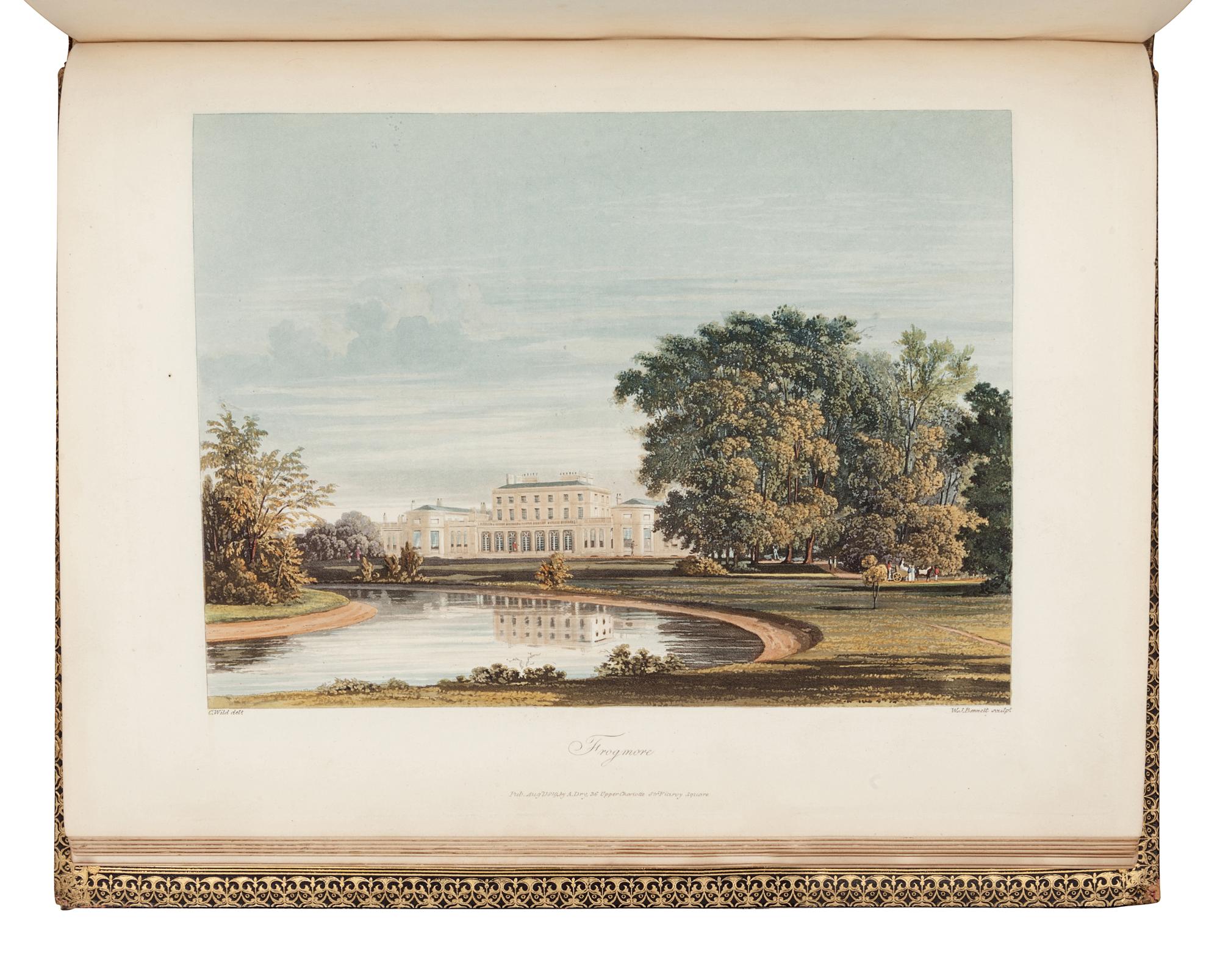PYNE, William Henry (1769-1843). The History of the Royal Residences of Windsor Castle, St. James’s Palace, Carlton House, Kensington Palace, Hampton Court, Buckingham House, and Frogmore . London: for A. Dry, 1819.