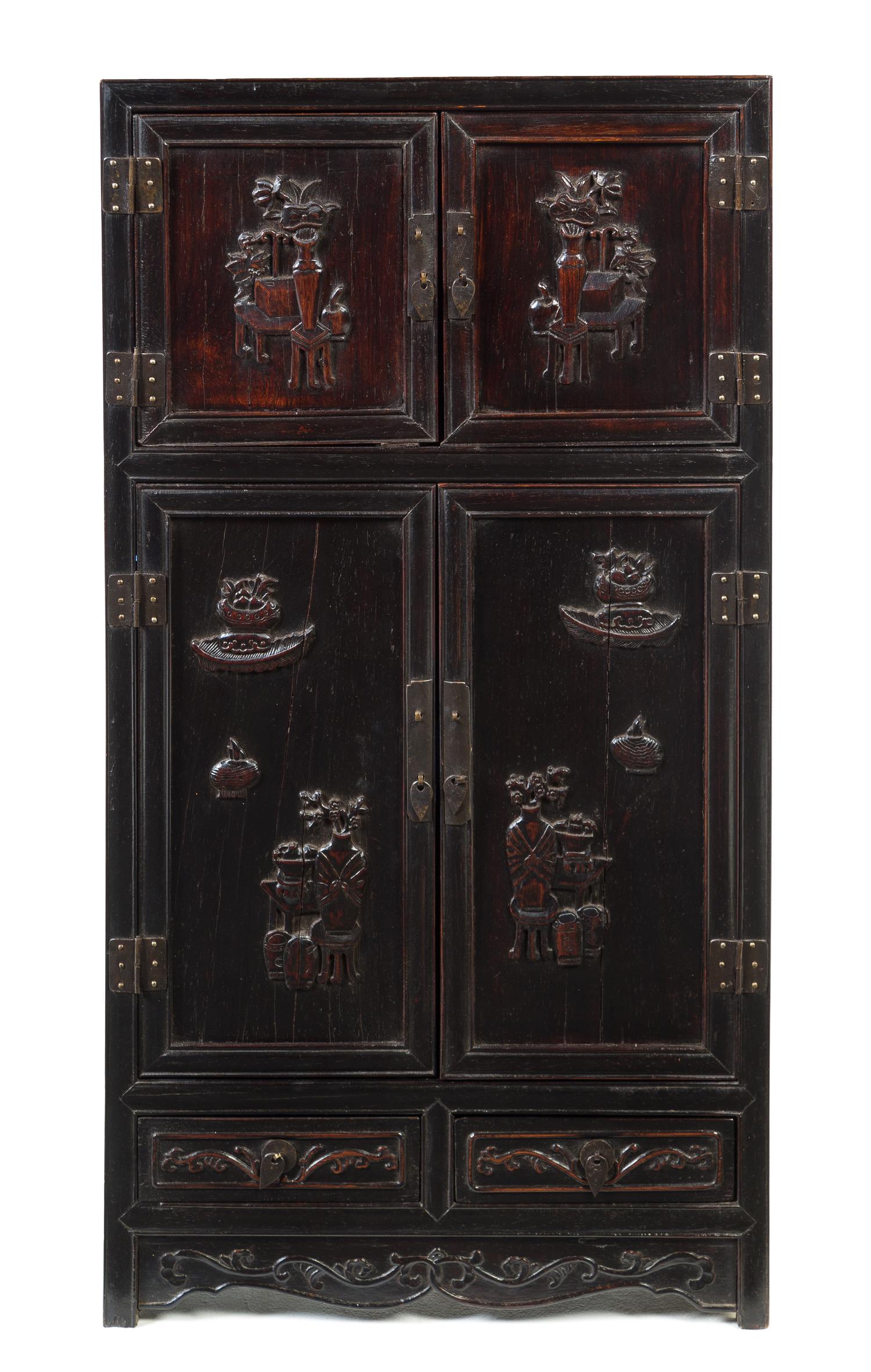 A Carved Hardwood Cabinet