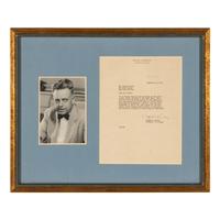 [Sexology] Kinsey, Alfred Charles. Typed Letter, signed