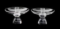 Three Steuben Glass Articles Height of vase 9 3/4 inches