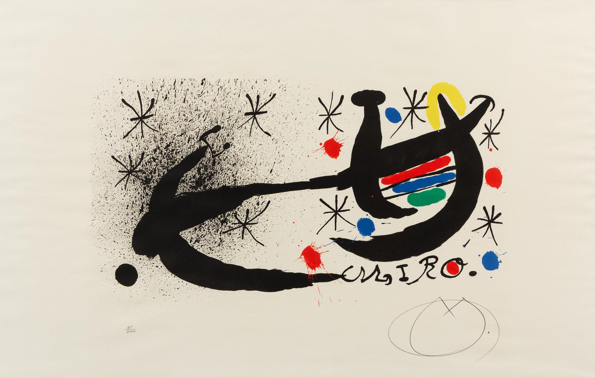 Joan Miró, (Spanish, 1893–1983), Variant of ‘Joan Miró and Katalonien’, 1969
