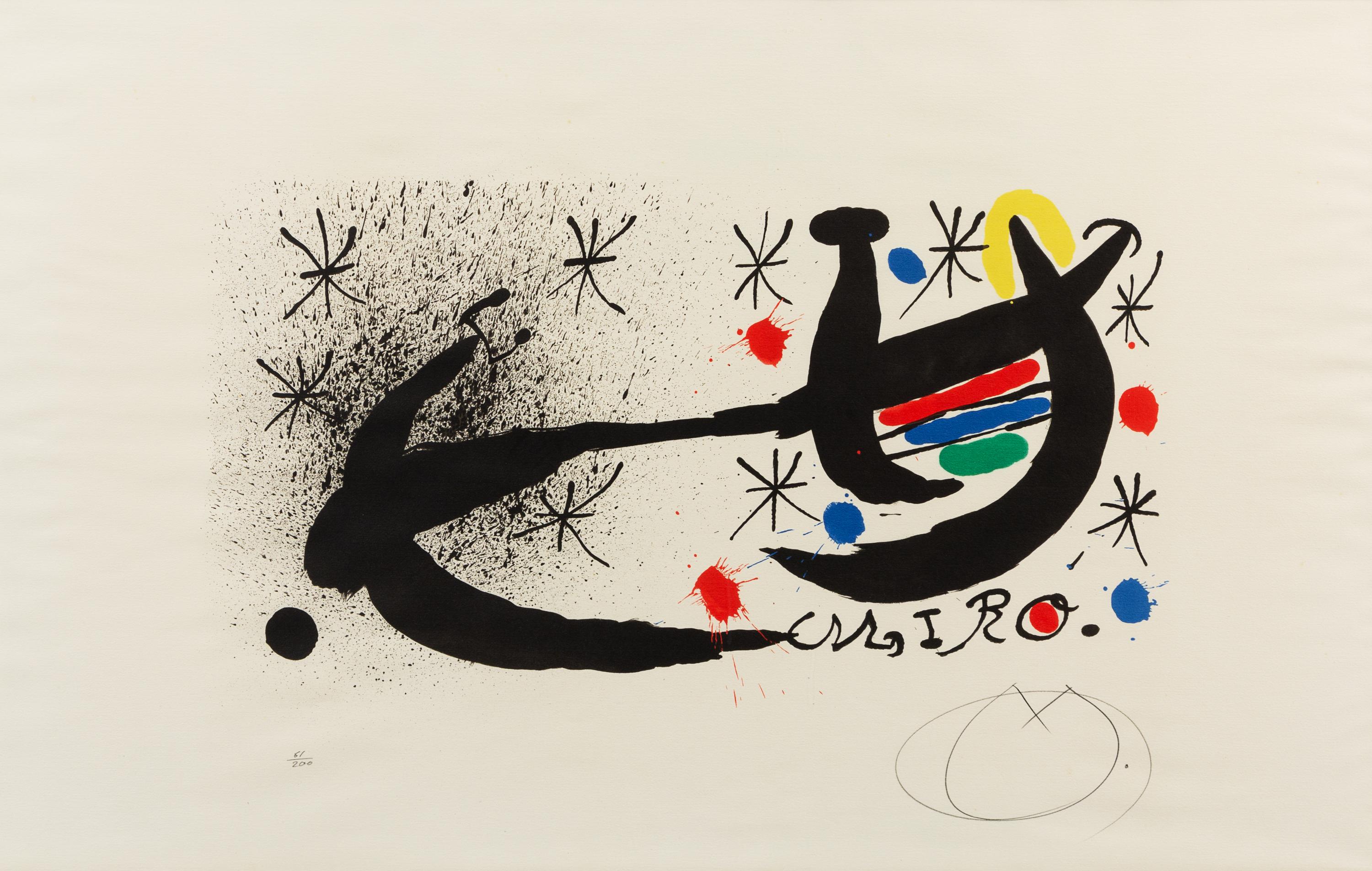 Joan Miró, (Spanish, 1893–1983), Variant of ‘Joan Miró and Katalonien’, 1969