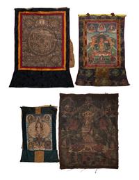 Four Tibetan Thangka