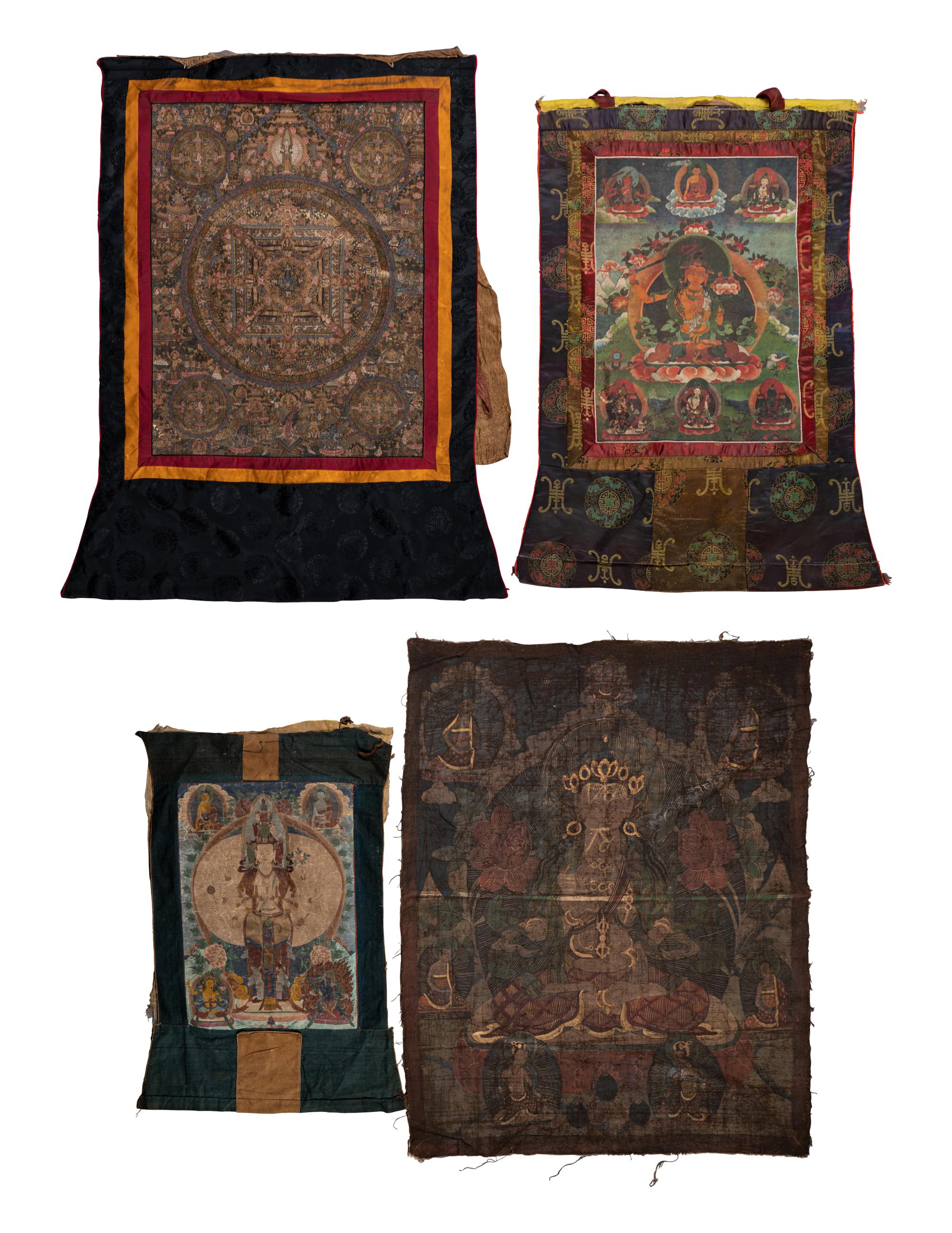 Four Tibetan Thangka