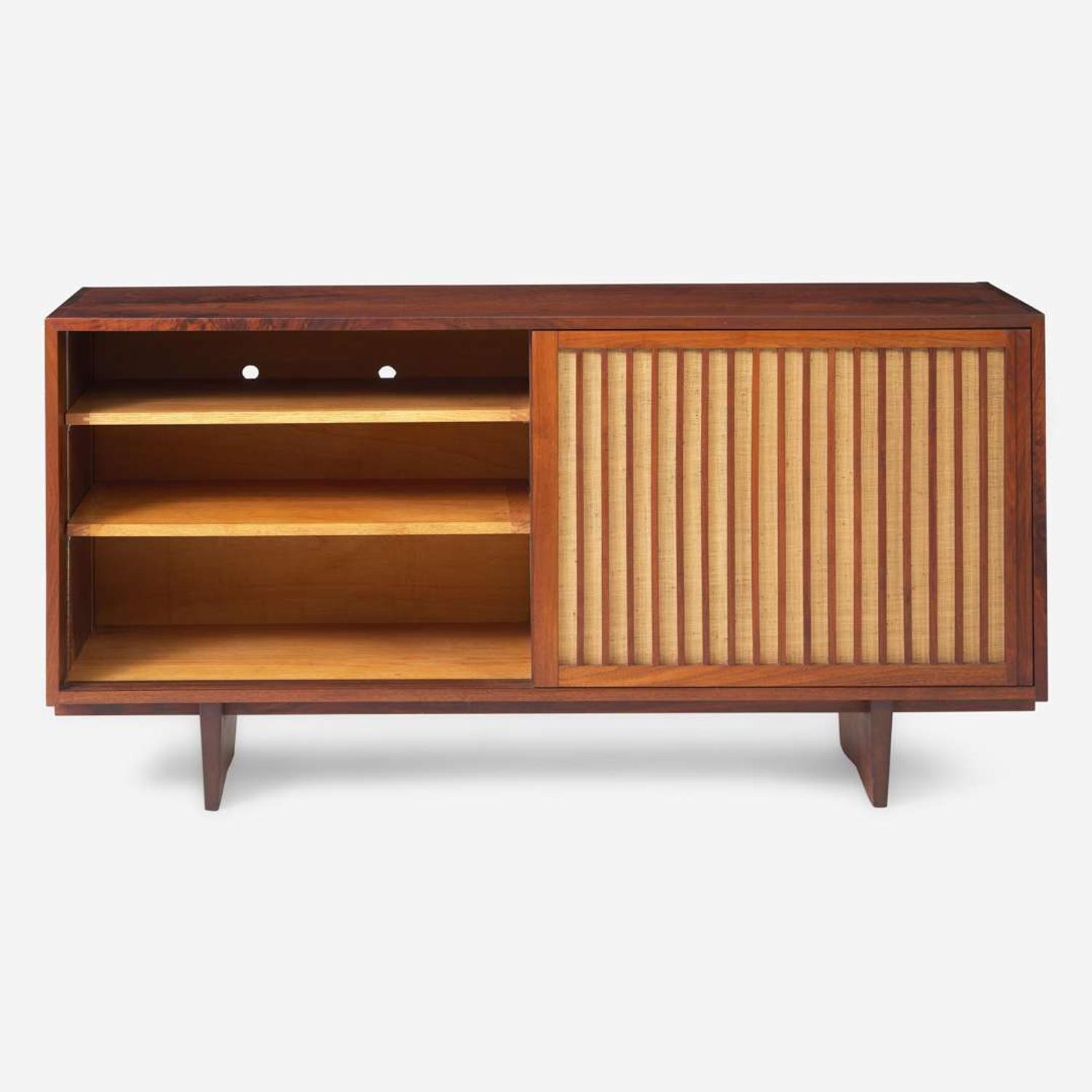 George Nakashima (American, 1905-1990) Double Sliding-Door Cabinet, New Hope, Pennsylvania, 1972
