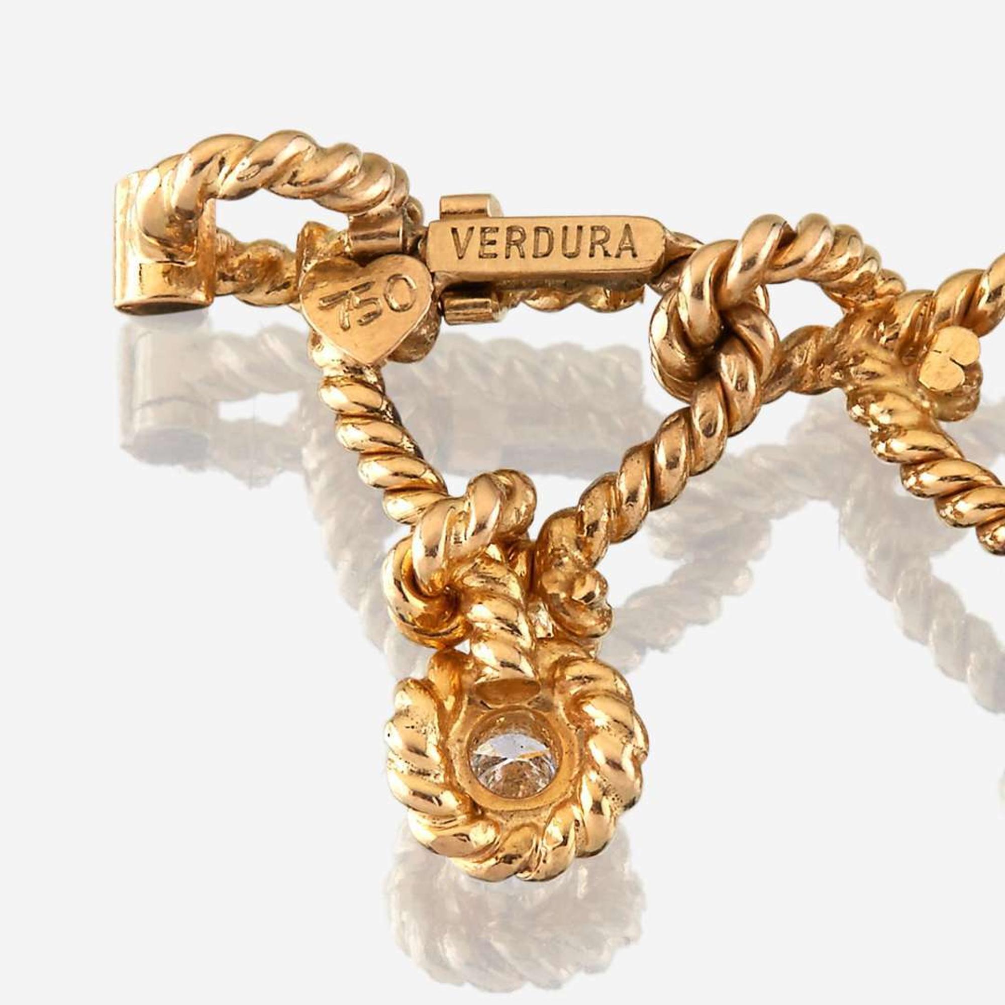 An eighteen karat gold and diamond necklace, Verdura Regatta