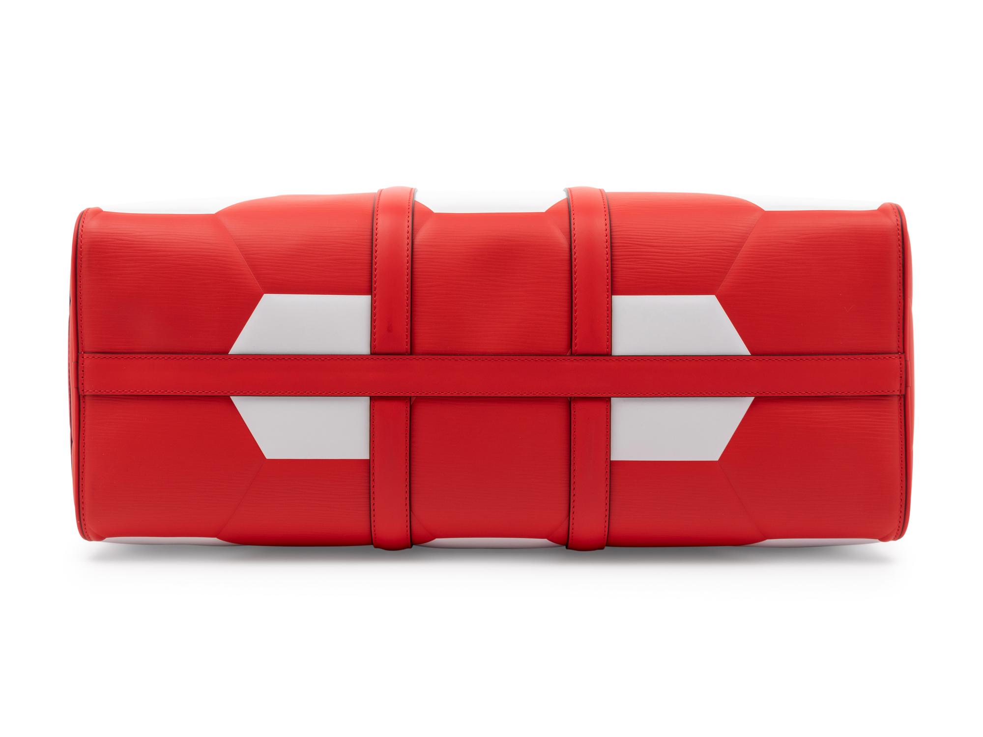 Louis Vuitton Keepall Bandoulière 50 in Red Epi Leather, FIFA World Cup, 2018
