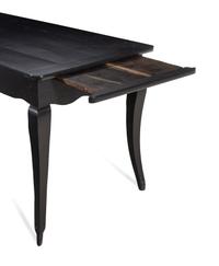 A Louis XV Provincial Ebonized Dining Table