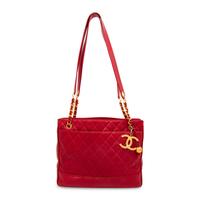 Chanel, CC Charm Red Shoulder Tote