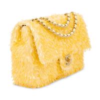 Chanel, Mini Classic Flap in Yellow Sequin Fringe, 2025